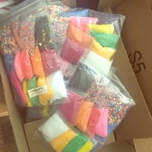 150 bags of styrofoam balls for slime